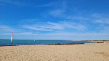 Vlak bij het strand