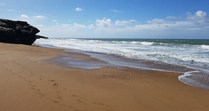 House close to the ocean with fully fenced garden accepting pets.