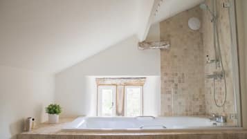 Ensemble douche/baignoire, sĂšche-cheveux, serviettes fournies, savon