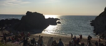 Large House walk to Woolacombe Beach. Large outside. Hot tub. Dog Friendly.