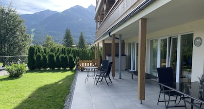 Modern luxury 2 bedroom ground floor apartment with outside terrace and garden