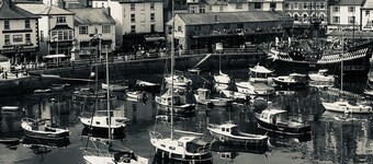 Stylish family cottage with stunning views of Brixham harbour. Dogs welcome.