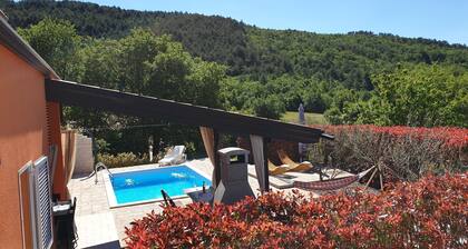 Quiet modern house with pool Labin Rabac Ripenda in the mountains 10min to the beach