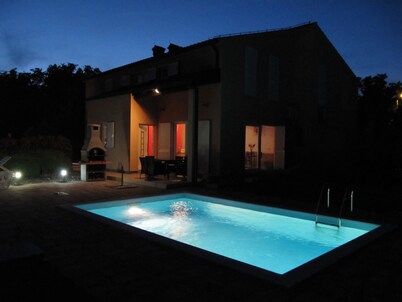 Quiet modern house with pool Labin Rabac Ripenda in the mountains 10min to the beach