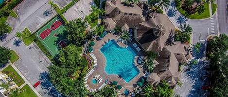 A heated pool