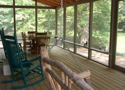 Creekside Cabin on 40 Acres, F/P, Campfire, Trail by Creek