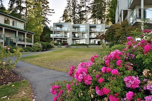 Property grounds - Oceanfront Seaside Vacay with stunning views at Inn of the Sea,Pool/Hot Tub/Dock (Ladysmith)