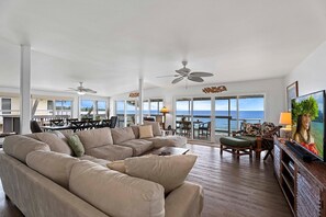 TV, DVD player, books