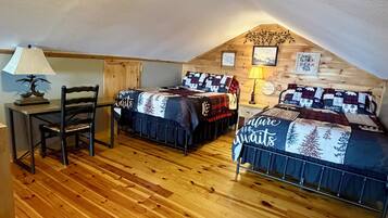 2 chambres, bureau, accès au Wi-Fi (inclus), literie fournie