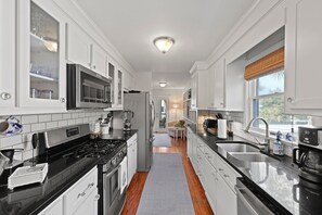 Fridge, microwave, oven, stovetop - Family Home w/ Private Pool & A two min. walk to the Beach. Lots of extras (Isle of Palms)