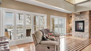 Smart TV, fireplace, table football, ping pong - Luxury Waterfront Home over 6000 sq ft.  (Decatur)