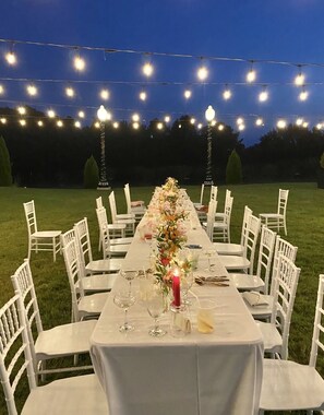 Espace banquet en plein air