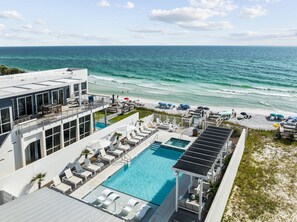 Pool - Gulf View Condo, Beach Front Pool and Access - Viridian 203 Above Surfing Deer (Santa Rosa Beach)