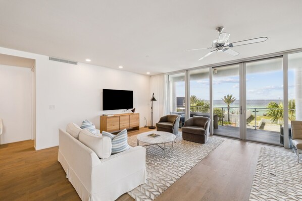 TV, DVD player - Gulf View Condo, Beach Front Pool and Access - Viridian 203 Above Surfing Deer (Santa Rosa Beach)