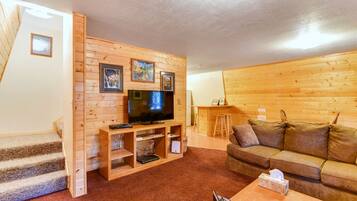 TV, fireplace, DVD player