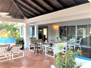 Outdoor dining - Coral Villa Nr Sam Lord's Castle, Beach, Sea Views! (St Philip)