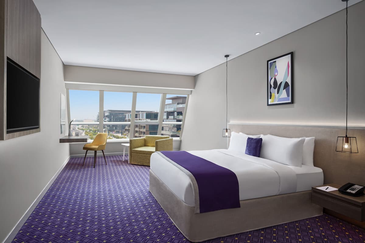 1 slaapkamer, luxe beddengoed, een minibar, een kluis op de kamer