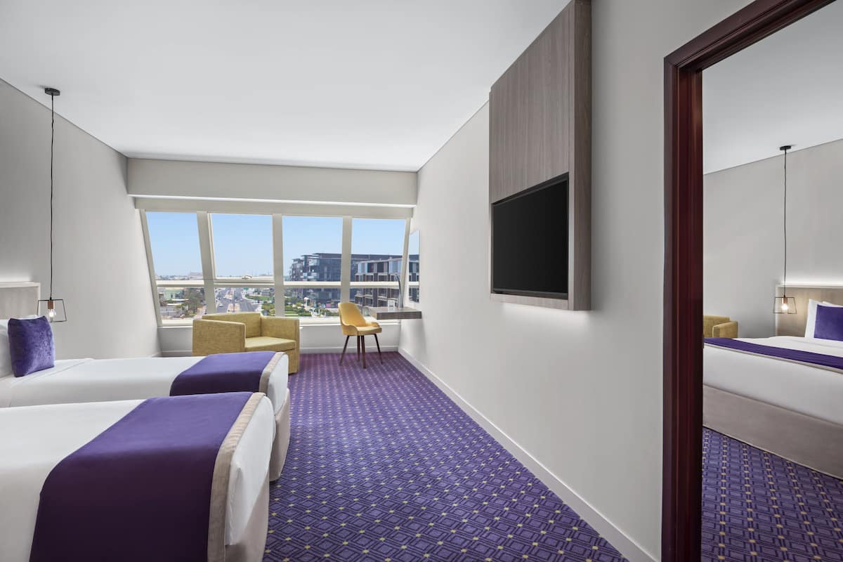 1 slaapkamer, luxe beddengoed, een minibar, een kluis op de kamer