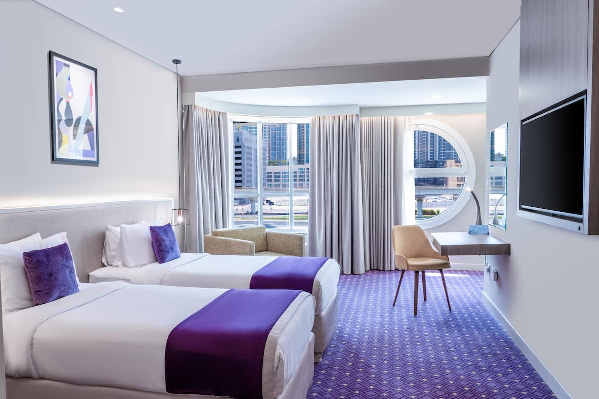 1 slaapkamer, luxe beddengoed, een minibar, een kluis op de kamer