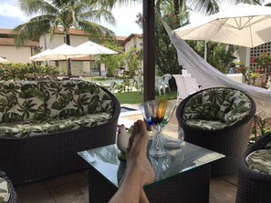 Terrace/patio - House in condominium by the sea, chicken harbor (high wall)<br> (Porto de Galinhas)