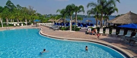 屋外プール、温水プール