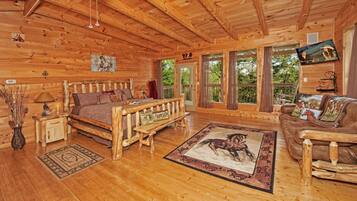 Smart TV, chimenea, videojuegos y reproductor de DVD