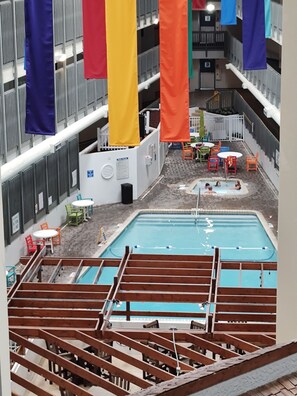 Indoor pool, outdoor pool