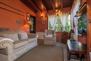 TV, caminetto, tavolo da ping pong