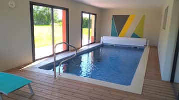 Indoor pool, a heated pool