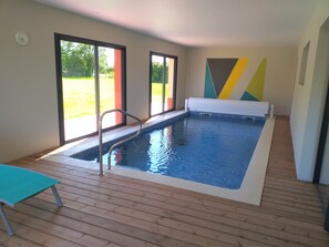 Indoor pool, a heated pool
