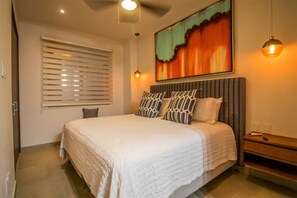 1 bedroom, in-room safe, WiFi, bed sheets