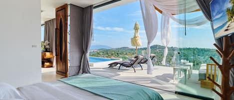 Honeymoon Private Swimming pool Sea view Suite | 객실에서 보이는 전망