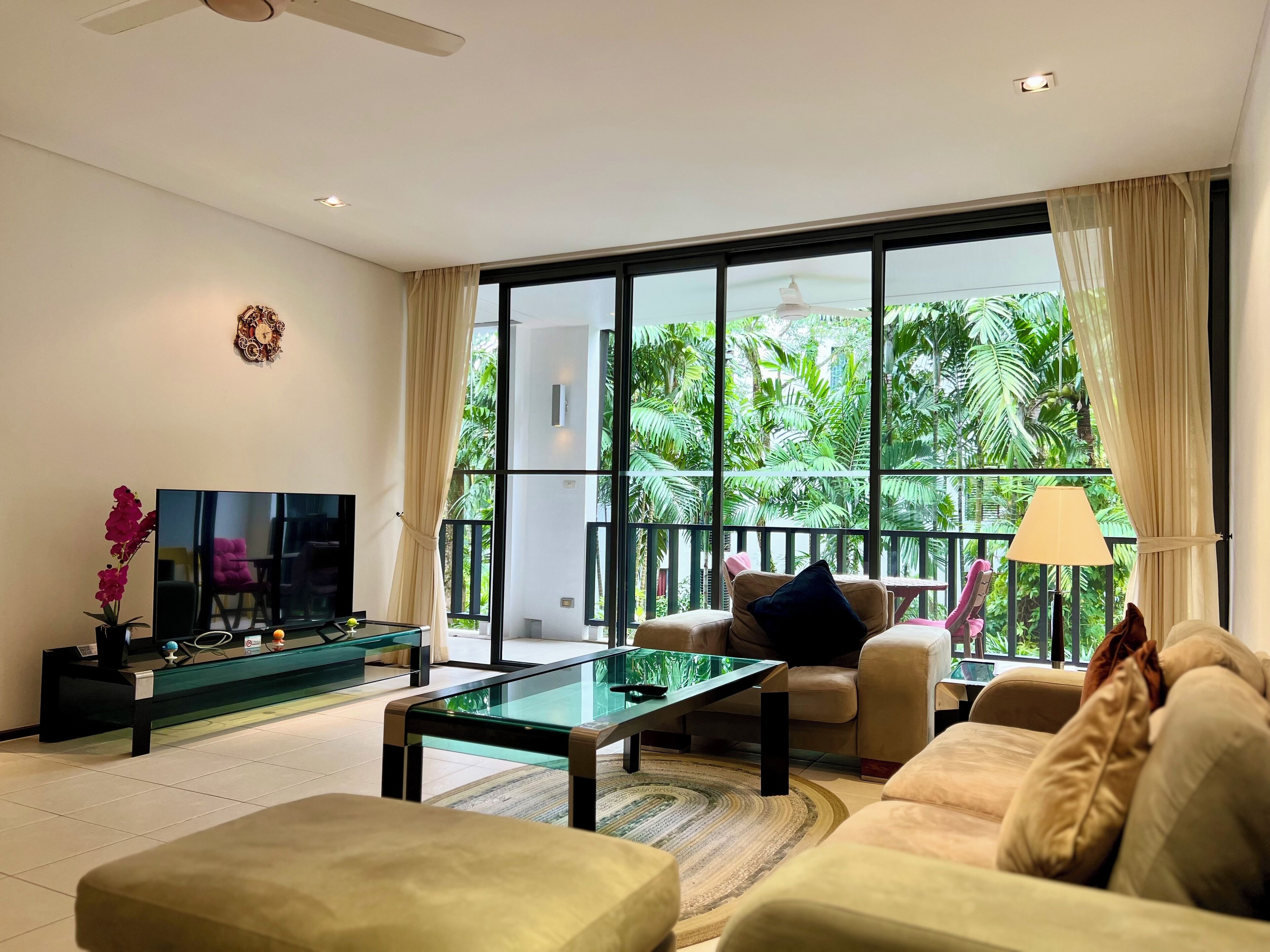 2-Bedroom Apartment | Living area | Flat-screen TV