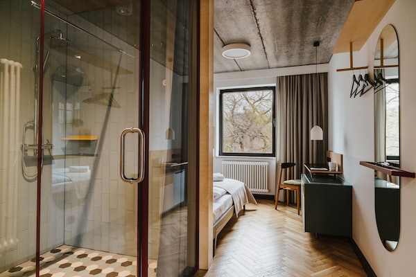 Standard Double Room | Hypo-allergenic bedding, desk, blackout curtains, iron/ironing board