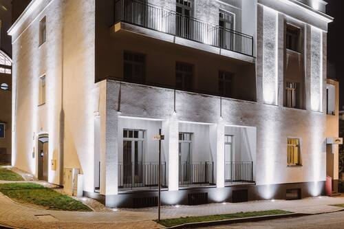 Front of property - evening/night