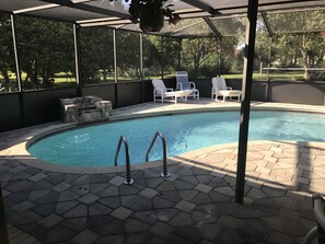 A heated pool