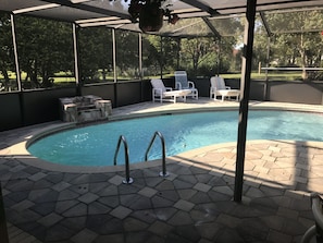 A heated pool