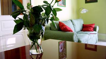 TV, books, music library