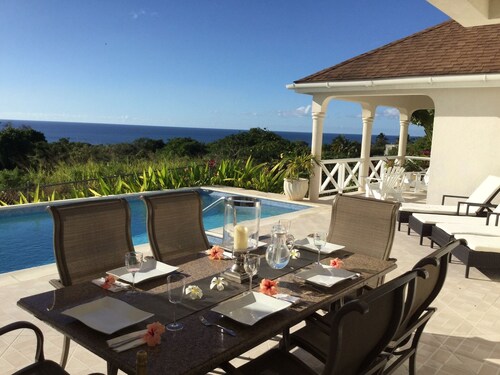 Luxury Villa St James,  4 bed 4 bath , Private Pool, fantastic sea views