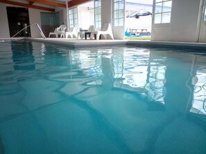 Indoor pool, a heated pool
