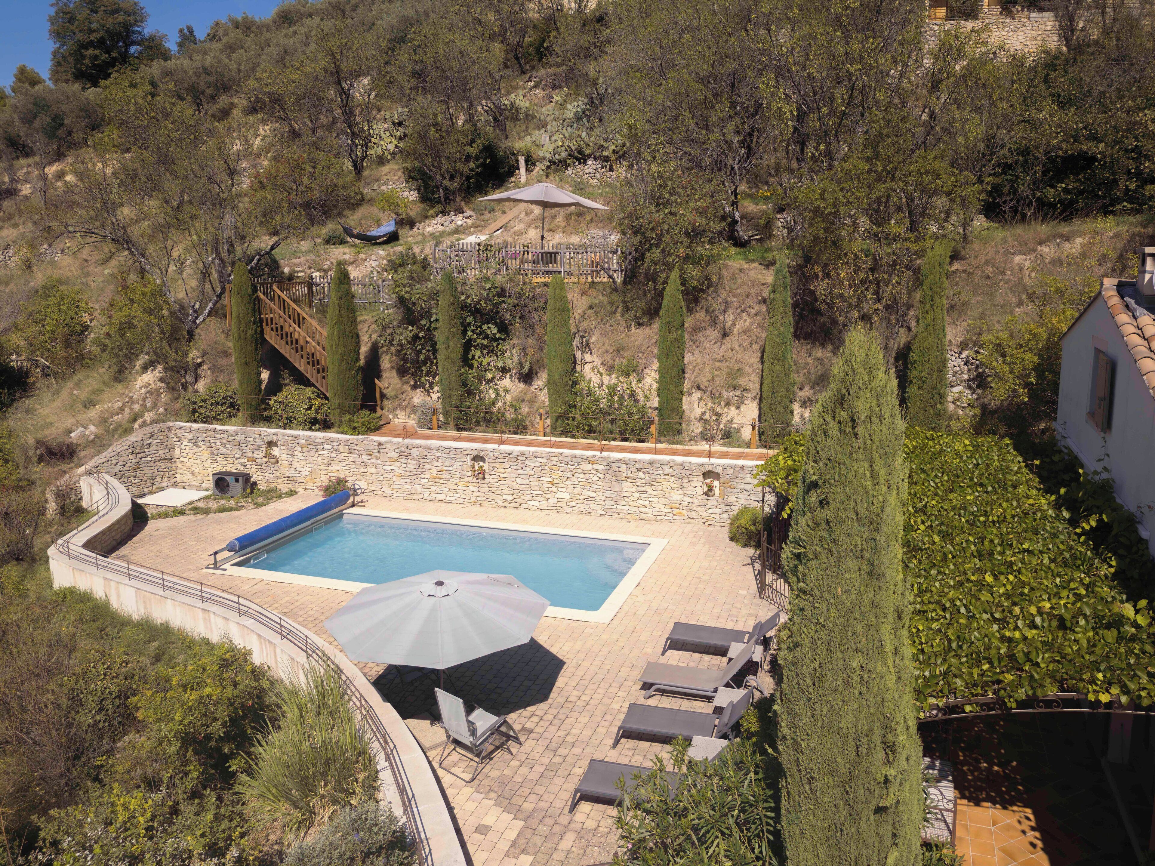 Piscine extérieure, piscine chauffée