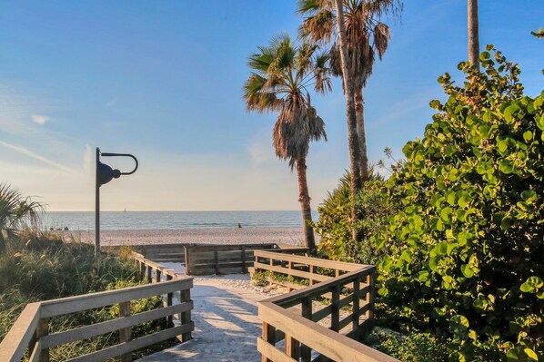 Sun-loungers, beach towels