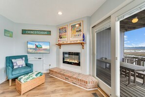 Flat-screen TV, video game console, DVD player