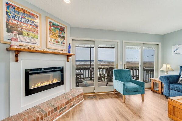 Flat-screen TV, video game console, DVD player