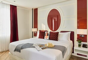Grand Double Room | Premium bedding, minibar, in-room safe, individually decorated