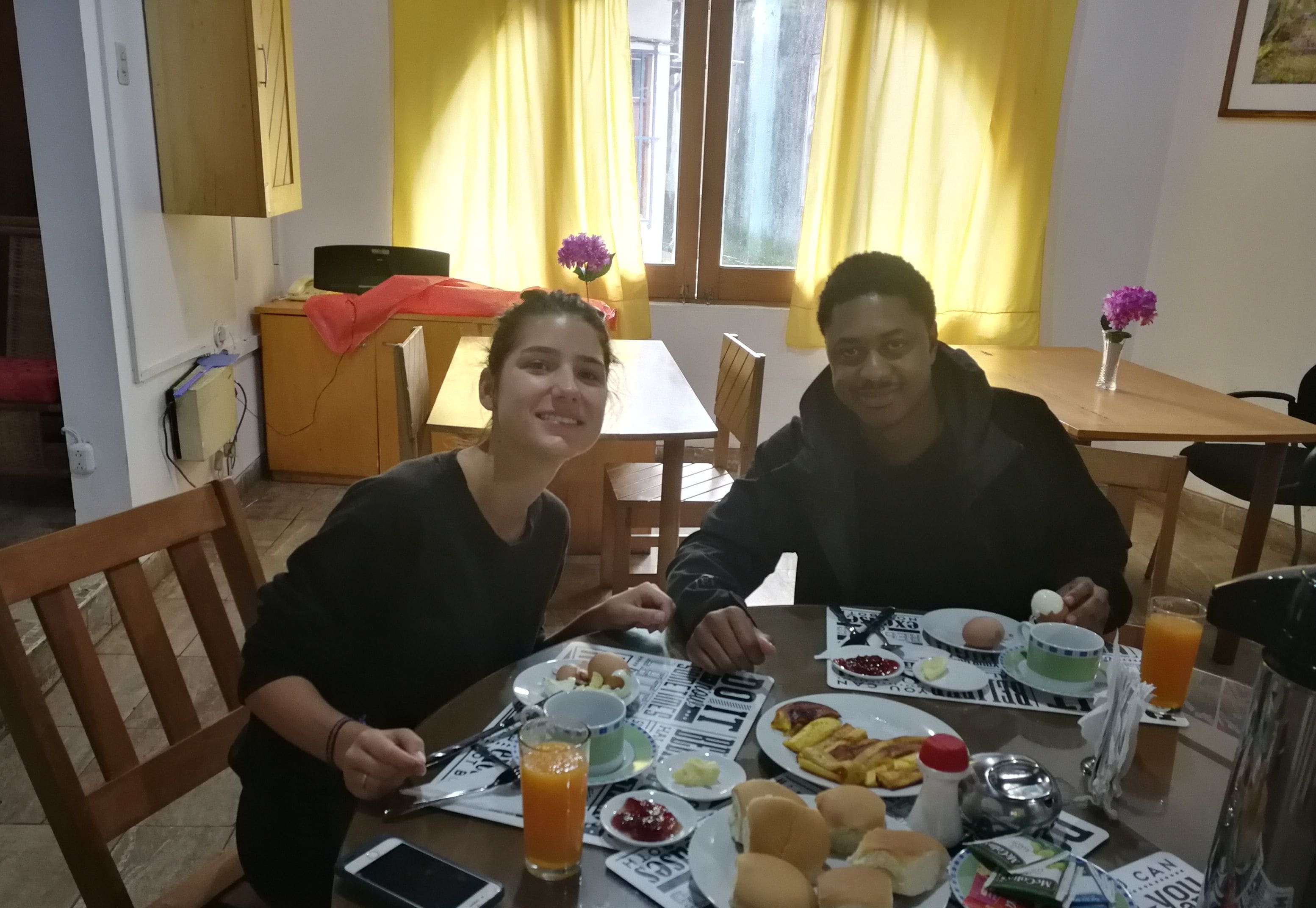 Restauration dans la chambre