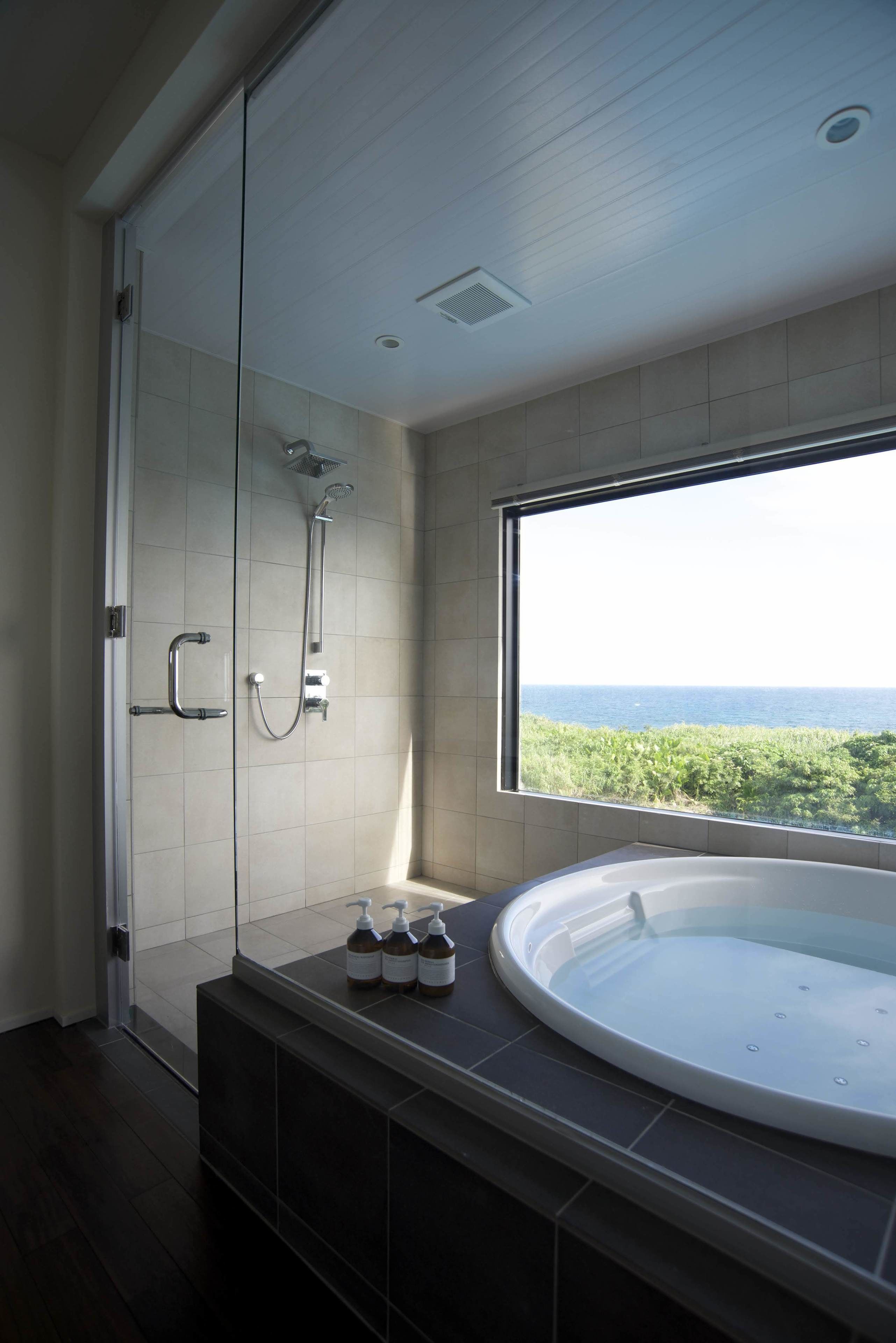 side.b sora, luxury condominium with private pool | bathroom | free toiletries, hair dryer, slippers, electronic bidet