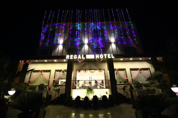 Front of property - evening/night