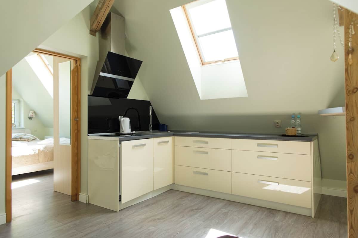 Apartment, Kitchenette | Private kitchen | Coffee/tea maker, electric kettle