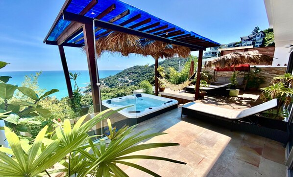 Terrace/patio - ALEX seaview luxury VILLA (Koh Samui)